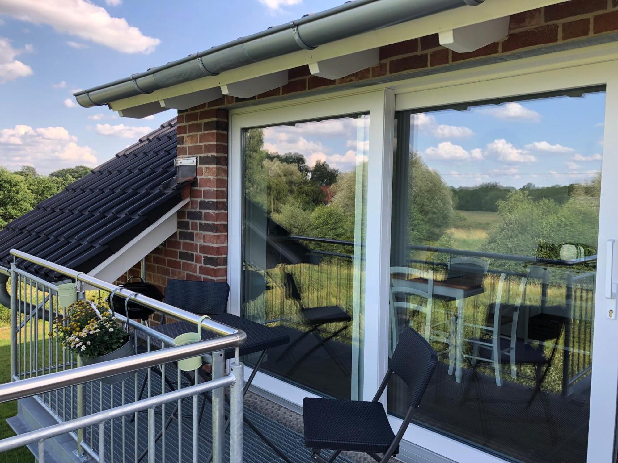 Ferienwohnung Auszeit Im Gruenen Hopsten Exterior foto